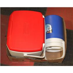 BOX W/COLEMAN EXCURSION 16 QT COOLER &