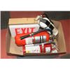 Image 1 : 3 FIRE EXTINGUISHERS & 6 EXIT SIGNS.