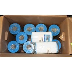 LOT OF 12 ASSORTED HOT TUB FILTERS