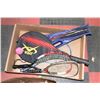 Image 1 : BOX W/7 VARIOUS RAQUETS INCL.