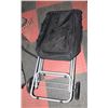 Image 1 : WHEELED SHOPPING BAG WITH FOLDING SEAT.