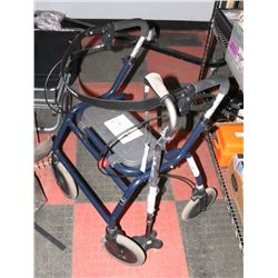 DOLOMITE WALKER AND HUGO RUBBER BOTTOM CANE