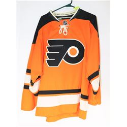 PHILADELPHIA FLYERS HOCKEY JERSEY REEBOK SIZE L.