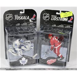 LOT OF 2 FIGURES INCL NICKLAS LIDSTROM RED WINGS