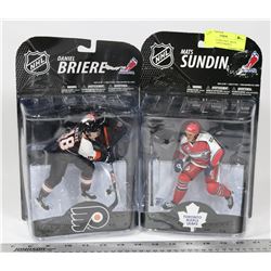 LOT OF 2 FIGURES INCL MATS SUNDIN TORONTO MAPLE
