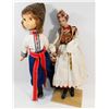 Image 1 : 2 UKRAINIAN DOLLS VINTAGE 21" AND 20"