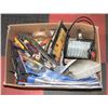 Image 1 : LARGE BOX OF PAINTING/DRYWALL TOOLS AND
