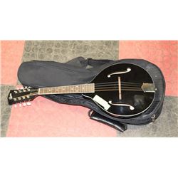ROVER BLACK MANDOLIN WITH SOFT CASE