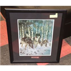20"X24" LARRY FANNING CRYSTAL FOREST FRAMED &