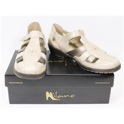 MILANO LONDON 8092PT STONE/OLD SILVER LEATHER