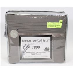 BAMBOO DOUBLE SIZE COMFORT PLUS LIGHT GREY 1800