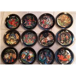 SET OF 12 'RUSSIAN LEGENDS' COLLECTOR PLATE