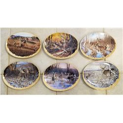 SET OF 6 'TRAIL OF THE WHITETAIL' COLLECTOR PLATE