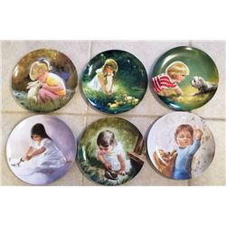 SET OF 6 'CHILDREN & PETS' COLLECTOR PLATE