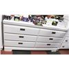 Image 1 : WHITE 6 DRAWER DRESSER 61.5X`16X32.5"H