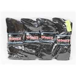 12 PAIR SPORTS COLLECTION BLACK SOCKS SIZE 10-13