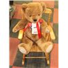 Image 1 : WOODWARDS TEDDY BEAR AND ROCKING CHAIR.