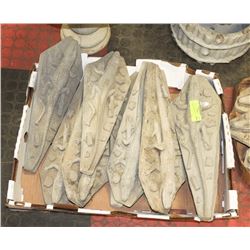 LOT OF 10 CONCRETE ALIGATORS 14" LONG