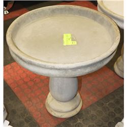 CONCRETE 2 PIECE BIRD BATH 14" X 14"