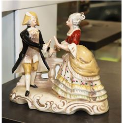 STAMPED VINTAGE PORCELAIN DECORATION