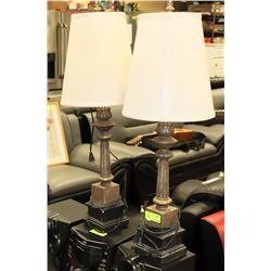 PAIR OF DECORATIVE TABLE LAMPS