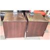 PAIR OF END TABLES - HAS SLIGHT DAMAGE
