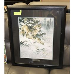 20"X24" LARRY FANNING ALPHA PAIR FRAMED AND MATTED