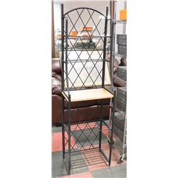 BLACK BAKER RACK, 20"X13"X71".
