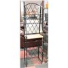 Image 1 : BLACK BAKER RACK, 20"X13"X71".