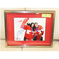 TEAM CANADA GOALIE SHANNON SZABADOS SIGNED 8X10