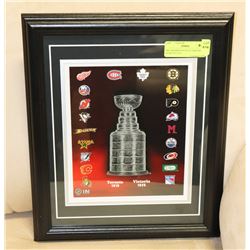 PRO FRAMED PHOTO OF HISTORICAL STANLEY CUP