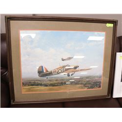 FRAMED FIRE JET PICTURE ON CHOICE