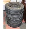Image 1 : LOT OF FOUR 195/65/R15 TIRES, ON PT CRUISER RIMS