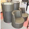 Image 1 : SET OF 6 WICKER PATIO CHAIRS.