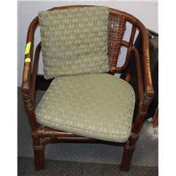 BAMBOO AND FABRIC CHAIR