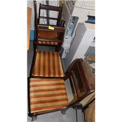 GROUP OF 4 VINTAGE TABLE CHAIRS