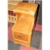 Image 1 : VINTAGE 2 TIER BEDSIDE TABLE, 14"X18"X28"