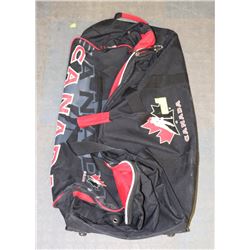 TEAM CANADA LARGE HOCKEY BAG ON WHEELS