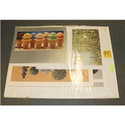 SLEEVE OF 9 ASSORTED PRINTS.