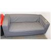 Image 1 : 68" GREY FABRIC LOVE SEAT