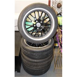 SET OF 4 KLASSE MOTOR SPORT RIMS, 5 BOLT, 17 INCH