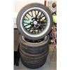 Image 1 : SET OF 4 KLASSE MOTOR SPORT RIMS, 5 BOLT, 17 INCH