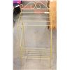 Image 1 : GOLD TONE METAL RACK, 17 X 33 X 10