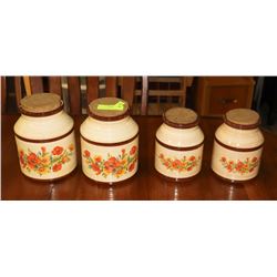 4 PIECE CANISTER SET