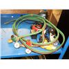 Image 1 : LOT WITH ASSORTED TOOLS, FLASHLIGHT, OXY ACETYLENE