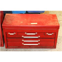 RED METAL TOOL BOX