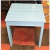 Image 1 : BLUE WOOD END TABLE, 25"X22"X23.5"