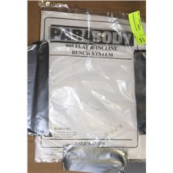 BENCH PRESS BENCH 805 FLAT & INCLINE IN BOX