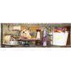 Image 1 : SHELF OF ASSORTED HOUSEHOLD MISC