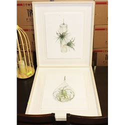 PAIR OF FRAMED PICTURES AS IS